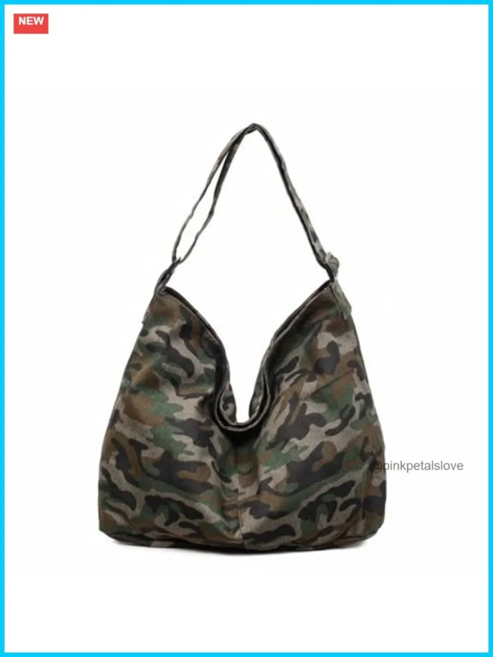 Canvas Crossbody Bag Large Hobo Tote Messenger with Adjustable Strap
